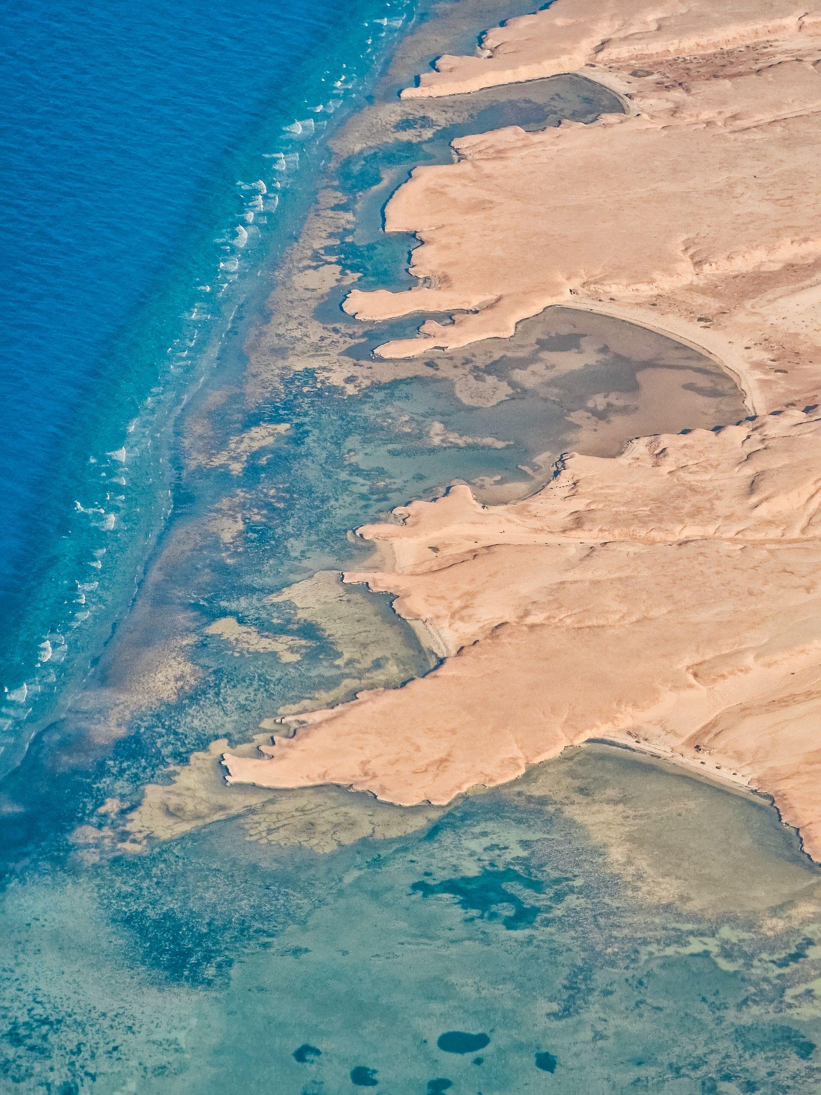 Red Sea water and sky near Hurghada