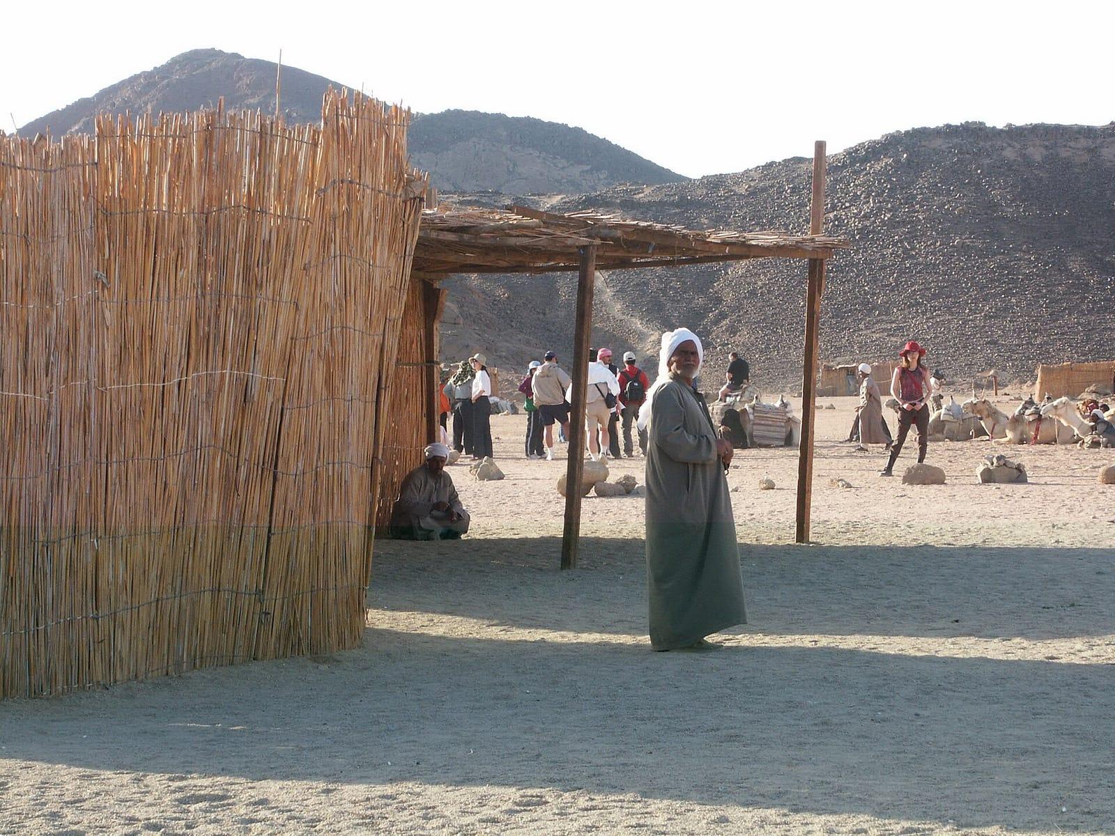 Bedouin village stop in the desert near Hurghada
